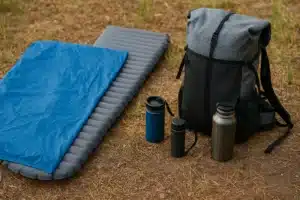 DIY no-sew sleeping bag liner