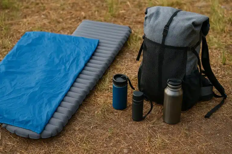 DIY no-sew sleeping bag liner