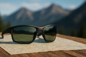 Budget hiking sunglasses with polarized lenses for trail protection