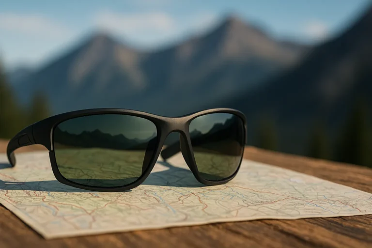Budget hiking sunglasses with polarized lenses for trail protection