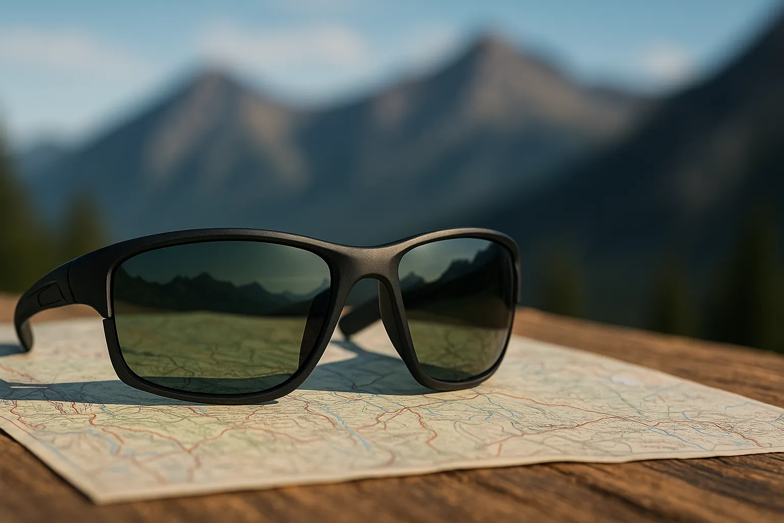 Budget hiking sunglasses with polarized lenses for trail protection
