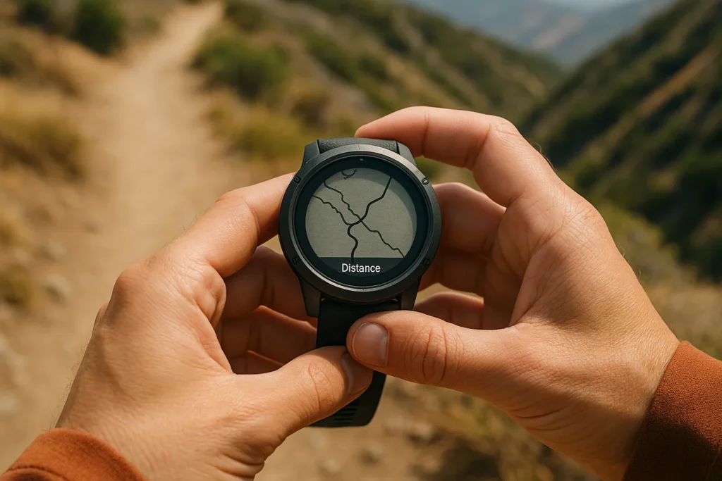 GPS hiking watch trail navigation
